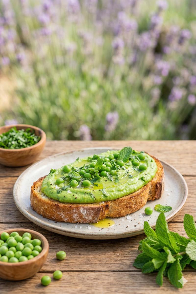Torrada de Pèsols i Menta